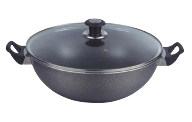 Wok (Karahi) with Glass Lid